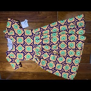 NWT LuLaRoe Amelia size large dress - print